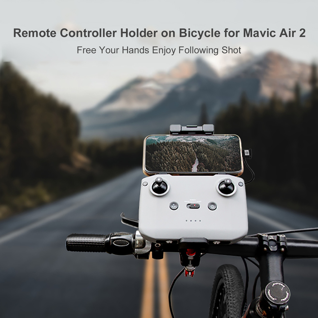 Giá đỡ dạng kẹp gắn ghi đông xe đạp giữ remote điều khiển Mavic Air 2 shopee09