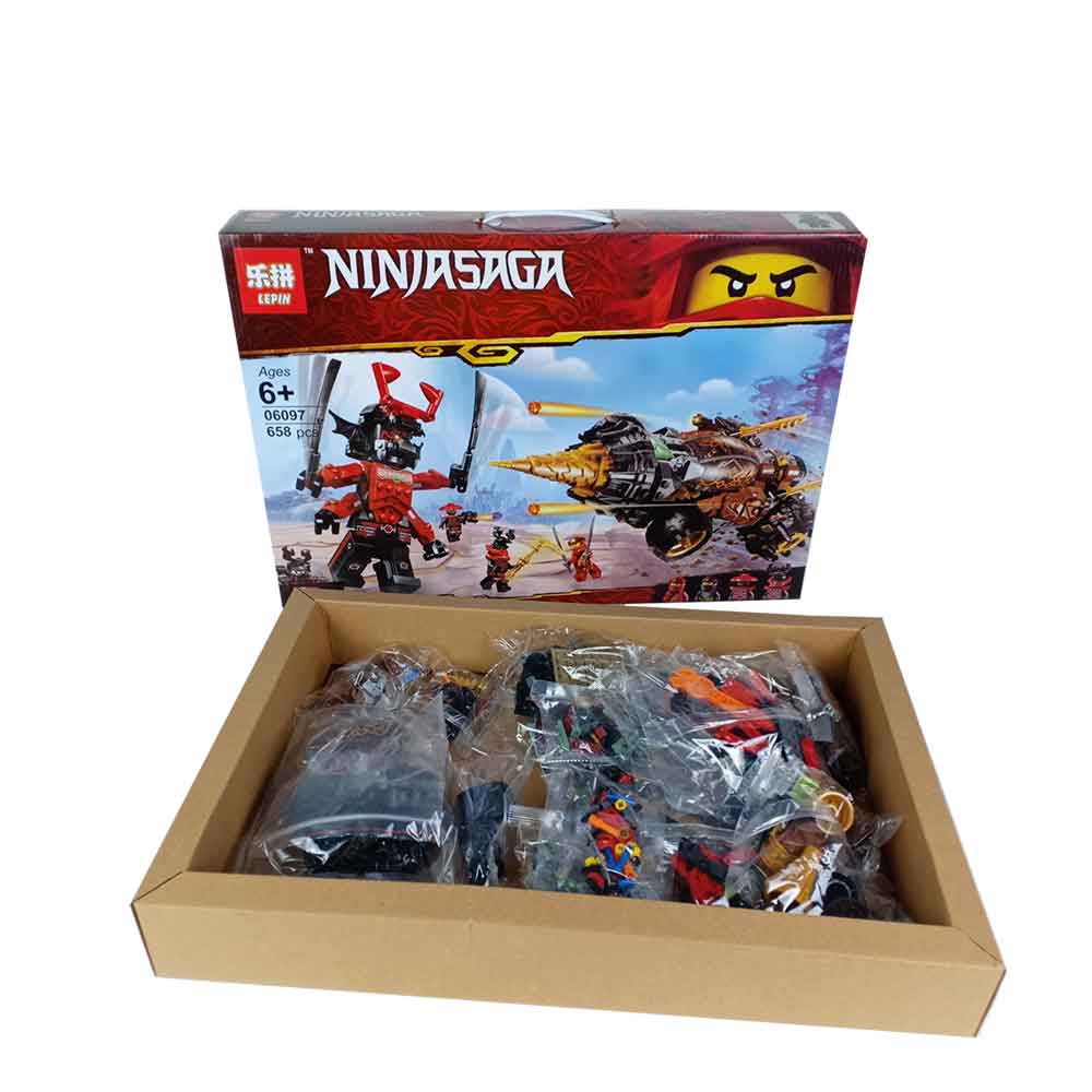 Đồ chơi xếp hình ninjago siêu máy khoan 658 miếng ghép Pikabo lắp ghép trí tuệ hành động