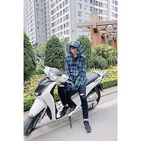 Áo chống nắng KẺ CARO CHO NAM 2 LỚP - VẢI KAKI KHÔNG XÙ, KHÔNG BAI