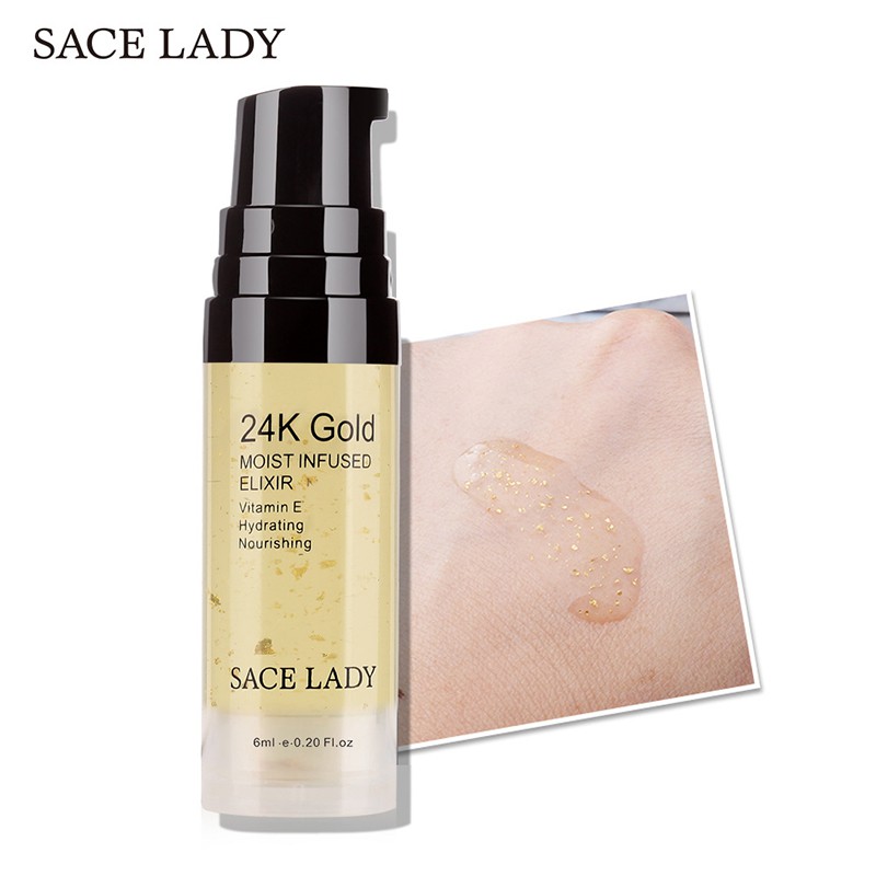 【Ready Stock】SACE LADY Moisturizing Serum 24K Makeup Rose Gold Foil 6ml Capacity | BigBuy360 - bigbuy360.vn