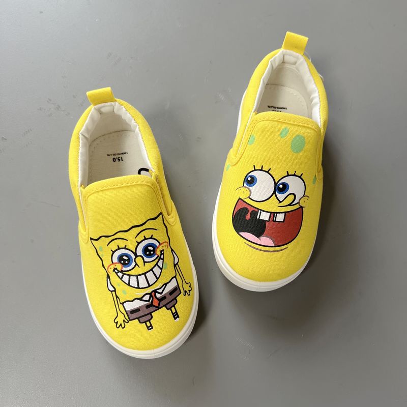 Giày Lười Canvas In Hình Marvel The Avengers Thời Trang Cho Bé