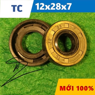 Phớt chặn dầu tc 12x28x7 ( phớt dầu / chắn dầu / lò xo / phớt ben / oil seal tc 12*28*7)