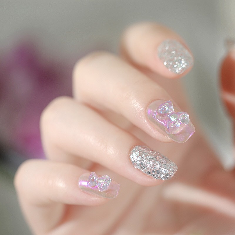 Nail Box Thiết Kế Móng Úp Thiết Kế Phong Cách Hàn Quốc Dễ Thương julynails.vn nb071