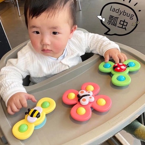Con quay spinner cao cấp an toàn, đồ chơi cho bé có âm thanh vui nhộn và dính tường - Đồ chơi an toàn cho bé dịp noel