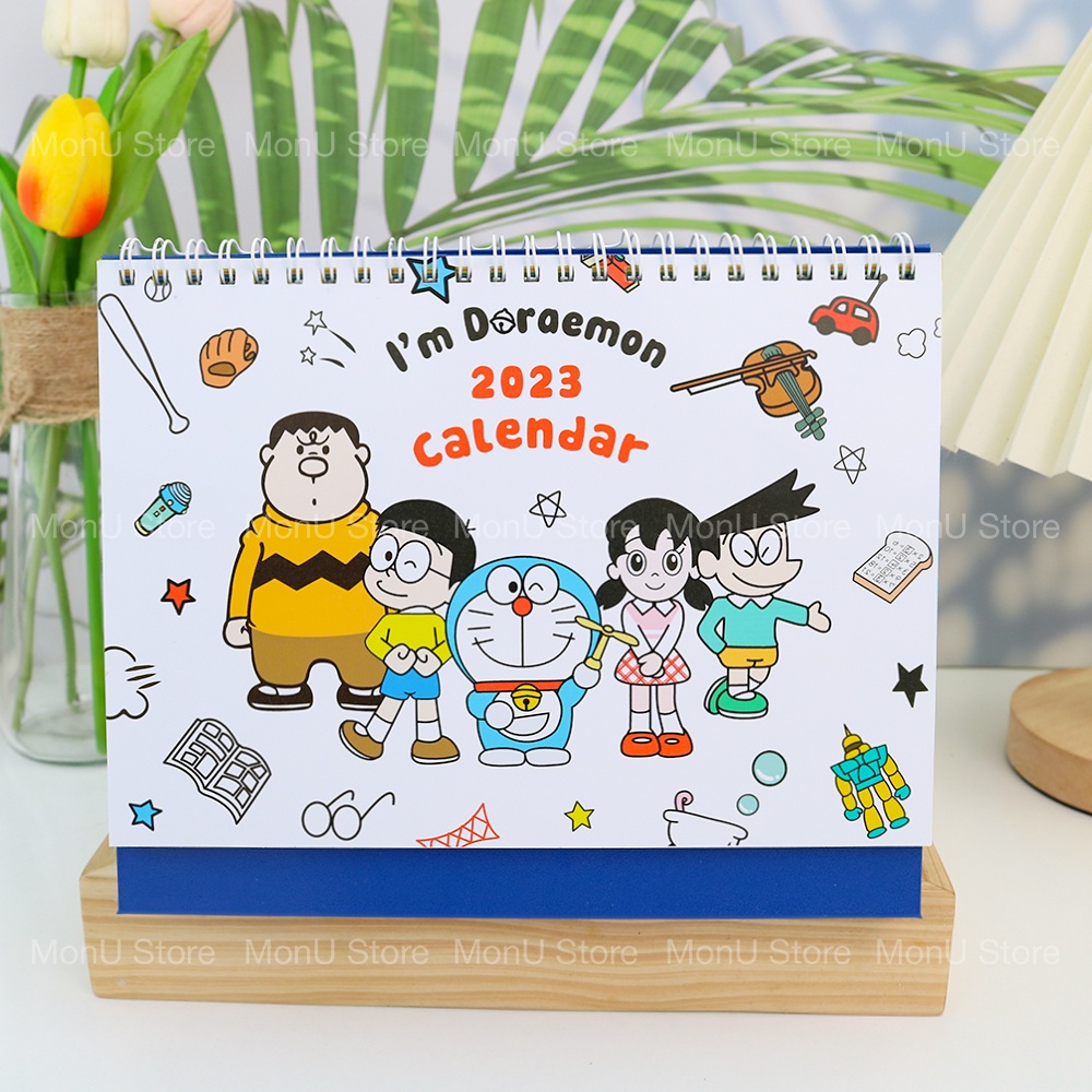 Lịch để bàn 2023 DORAEMON DOREMON dễ thương cute MON0368 TooYoo