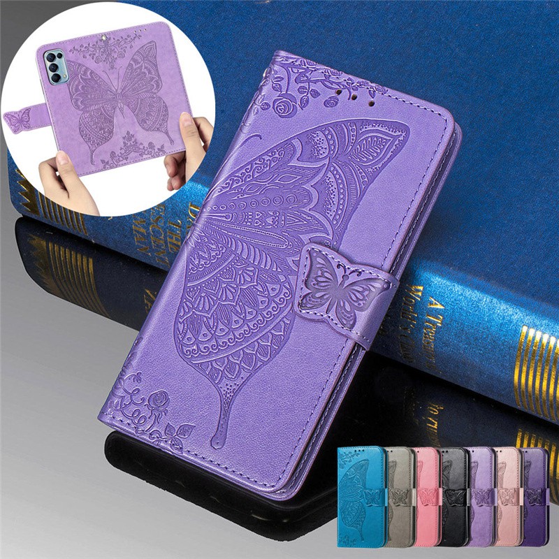Bao Da Điện Thoại Dạng Ví Có Hình Bướm Thời Trang Cho Oppo A15 A15S A92S A93 Reno5 Reno5Pro Reno4Z Reno4F Reno 5 5pro 4z 4f Pro 5g | BigBuy360 - bigbuy360.vn