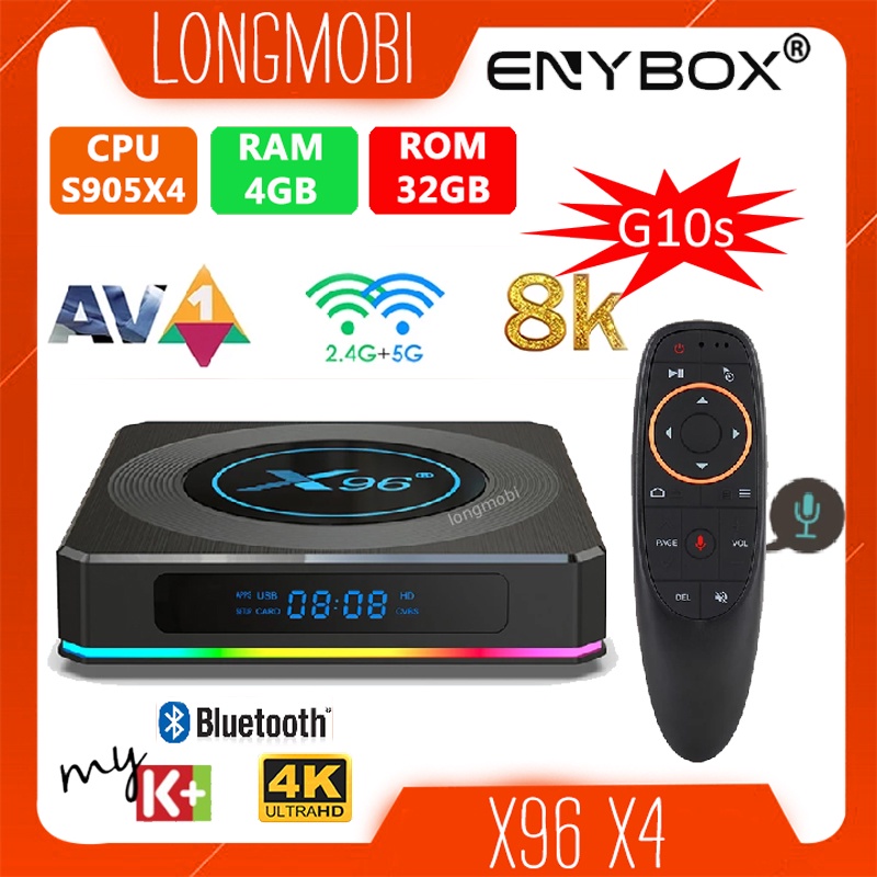 Enybox X96 X4 Ram 4GB, Amlogic S905X4, Room 32GB, Android 11, Cài Sẵn IPTV Xem 200 Kênh