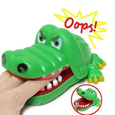 Cá sấu cắn tay - Đồ chơi khám răng cá sấu