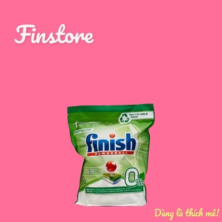 Viên rửa bát hữu cơ #Finish All in 1# max Eco  0%- Túi 70 viên. Sản phẩm an toàn & thân thiện với môi trường