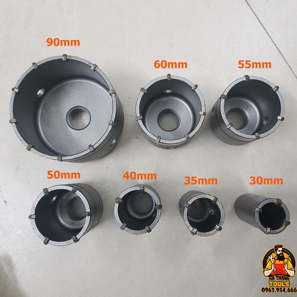 Mũi Khoan Rút Lõi Bê Tông - Mũi Khoét Lỗ Tường Bê Tông - Mũi Khoan Be Tong