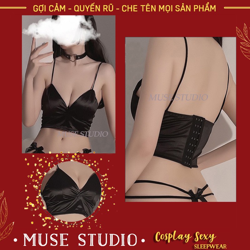 Áo Lót Sexy ✨𝑯𝑨̀𝑵𝑮 𝑪𝑨𝑶 𝑪𝑨̂́𝑷✨ Áo Lót Hai Dây Phi Bóng Gợi Cảm, Có Đệm Ngực, Vải Đẹp, Ba Nấc Tùy Chỉnh | BigBuy360 - bigbuy360.vn