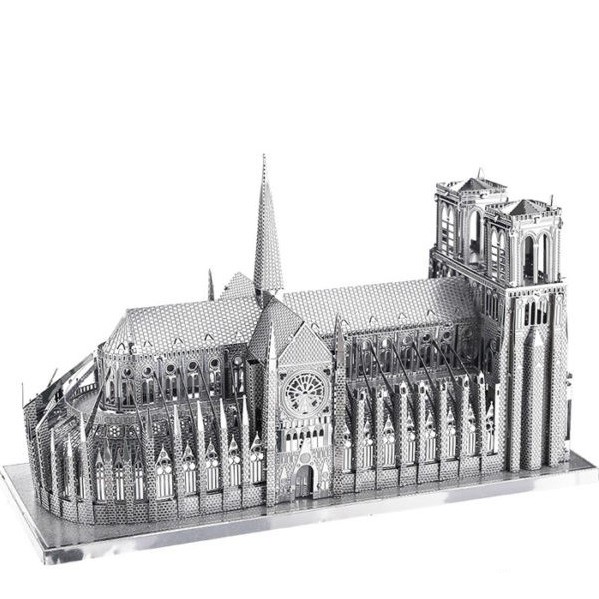 Mô Hình Đồ Chơi Lắp Ráp Thép 3D Nhà Thờ Đức Bà Paris [Chưa lắp]