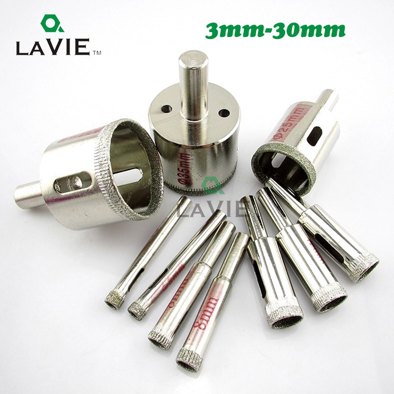 Bộ 2 Mũi Khoan Kính / Đá Hoa Cương / Gốm Sứ 3mm - 30mm M25