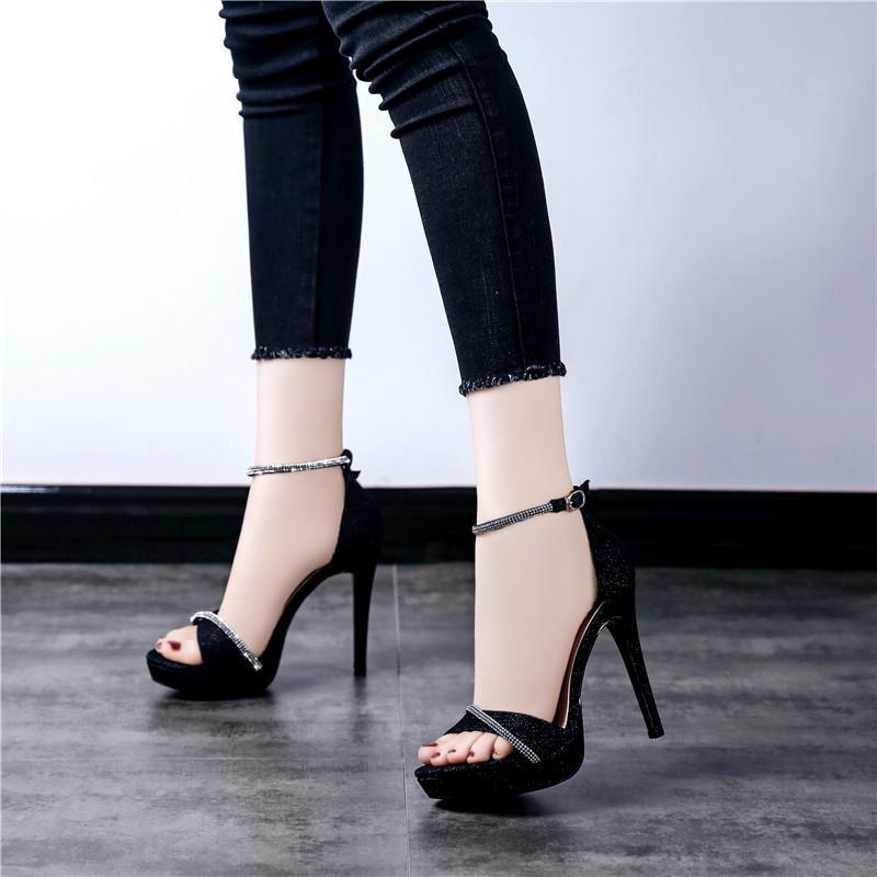 Giày Sandal Cao Gót Chống Thấm Nước Thời Trang Mùa Hè Quyến Rũ 2022 Cho Nữ