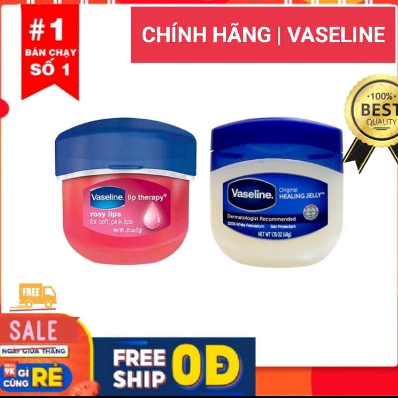 Son dưỡng môi vaseline hương ca cao - original - vani - rosy lips 7g usa