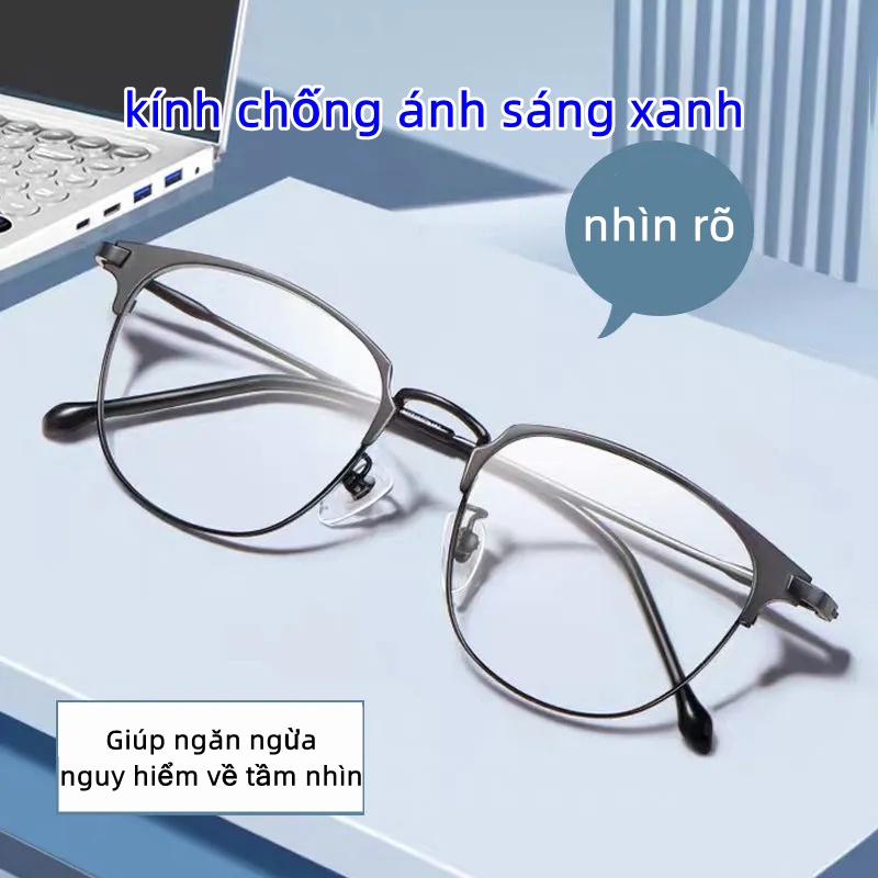 GIÁ TỐT NHẤT】Mắt Kính Chống Ánh Sáng Xanh-Kính Bảo Vệ Máy Tính Chống Bức Xạ-Đổi Màu Khi Ra Nắng-cho nam nữ Thời Trang