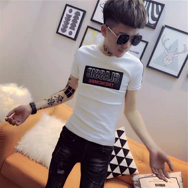 Áo thun nam tay ngắn in CLASSIC áo thun teen nam nữ hot | BigBuy360 - bigbuy360.vn