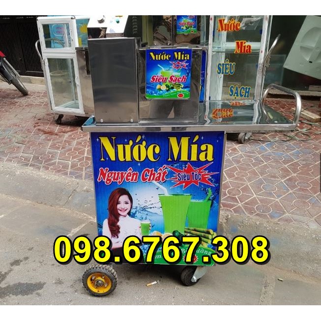 Máy ép mía siêu sạch bàn inox, công suất 1500w, ép 1 lần kiệt nước, bảo hành 12 tháng