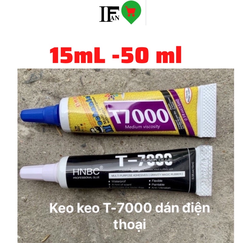 Keo Dán Điện Thoại T7000/E8000 (15ml-50ml) Keo Đen/Trắng