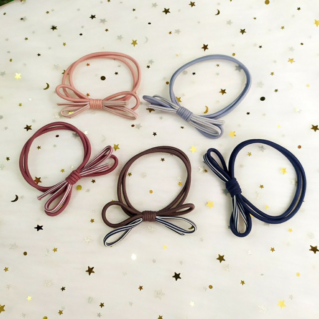 3 DÂY BUỘC TÓC CỘT TÓC NƠ RƠI DÂY SỌC CHO BẠN GÁI