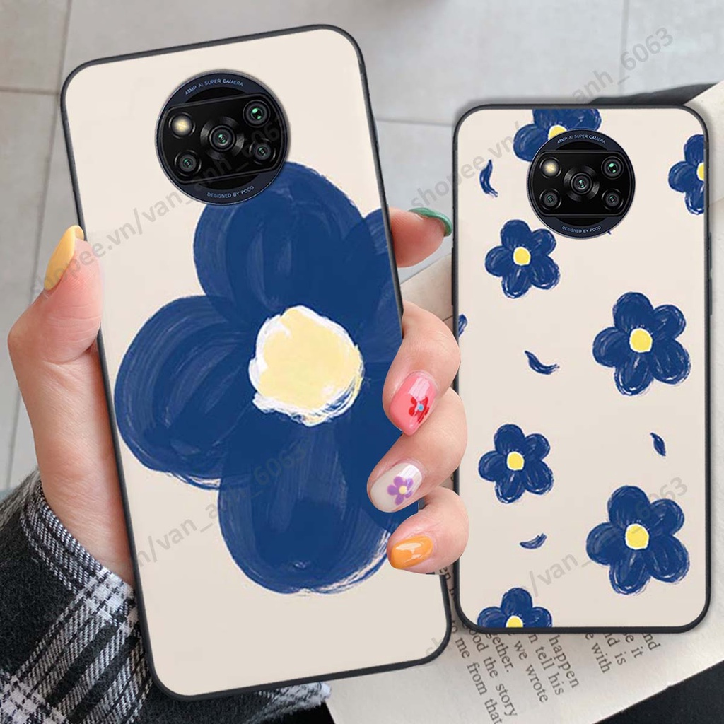 Ốp lưng Xiaomi Poco X3 / Poco X3 Pro in hình hoa, gấu rich bear nghệ thuật, thời trang