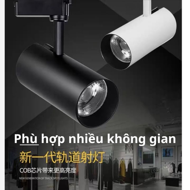 Đèn rọi ray led cob 20w 30w tranh tường bể thủy sinh cửa hàng shop thời trang Smartlife.86