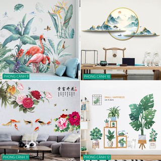 [19 MẪU] Decal tranh dán tường trang trí decor phòng khách hoặc phòng ngủ
