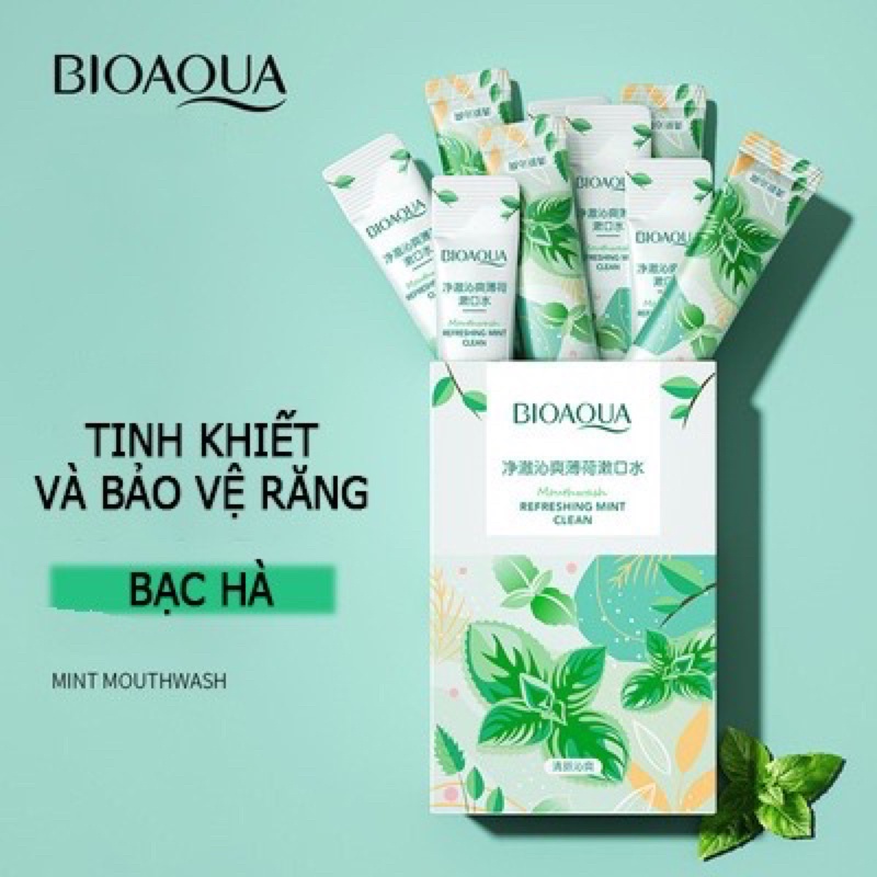 Nước súc miệng giảm tình trạng sâu răng viêm lợi đánh tan mảng bám Bioaqua Veze