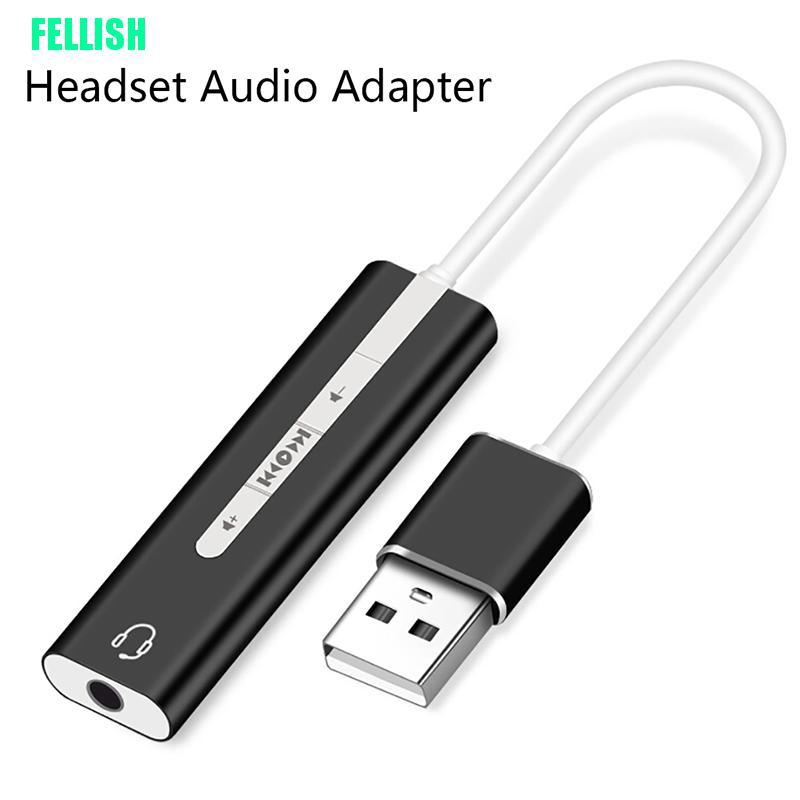 Cáp chuyển đổi âm thanh cổng USB sang 3.5mm tiện dụng