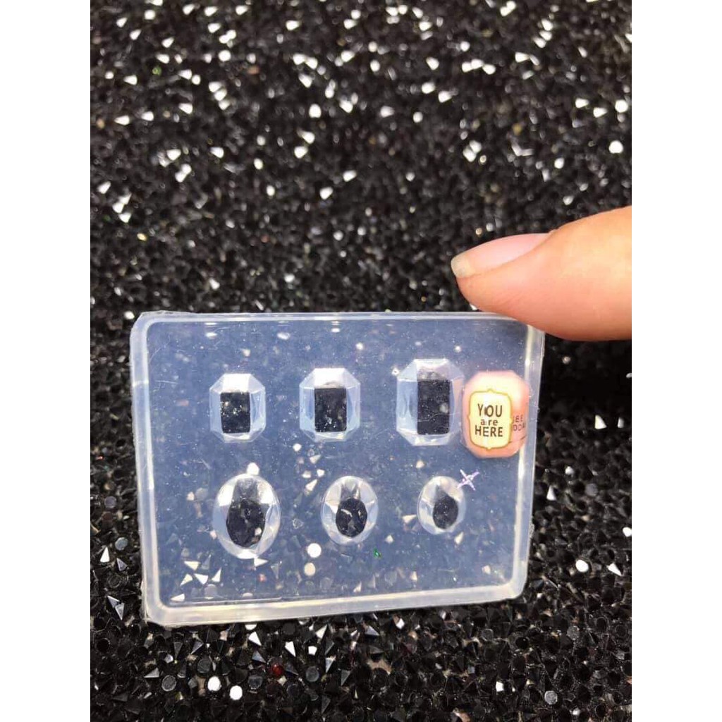 Khuôn silicon hình khối trang trí móng nail