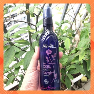 Nước hoa hồng pháp melvita eau florale de rose 200ml dạng xịt -thuhangnguyenhapo