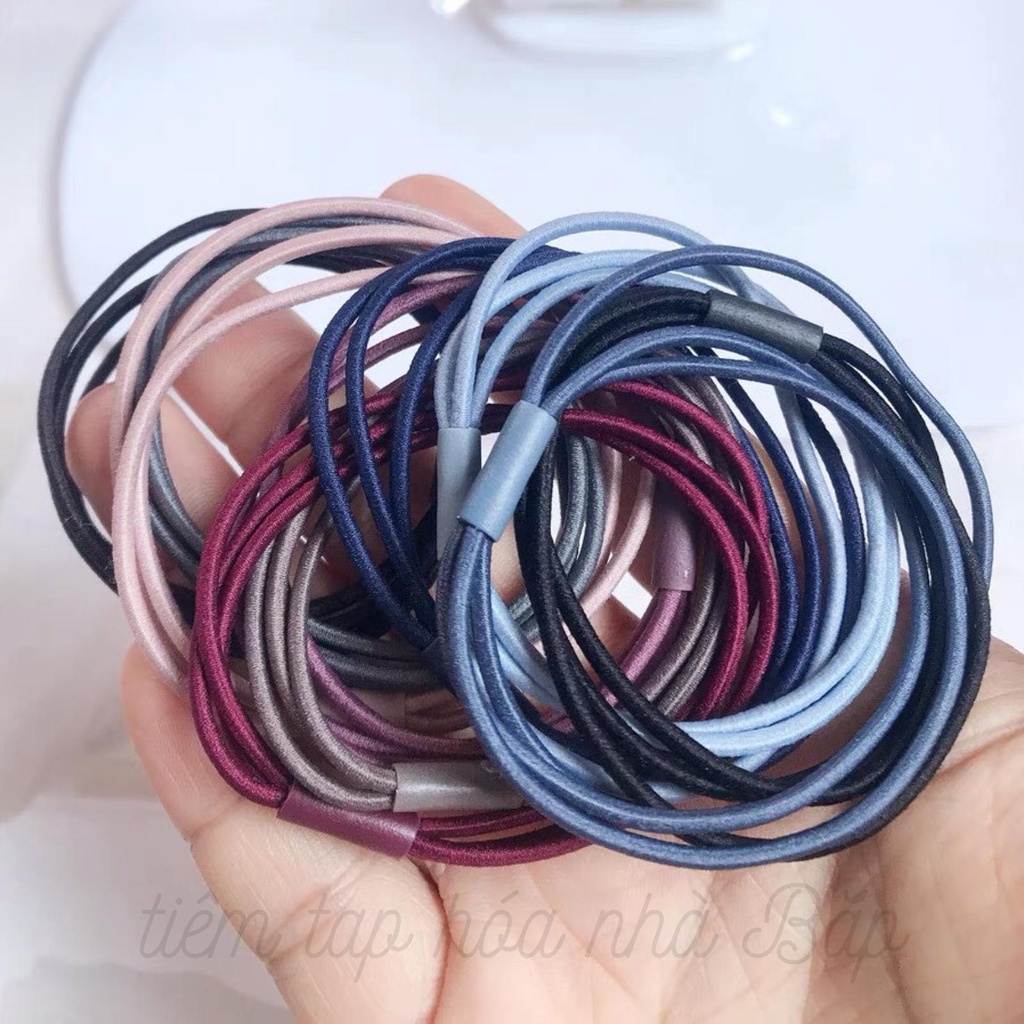 Dây Chun Buộc Tóc 3 Sợi Nhiều Màu Siêu Chắc Chắn