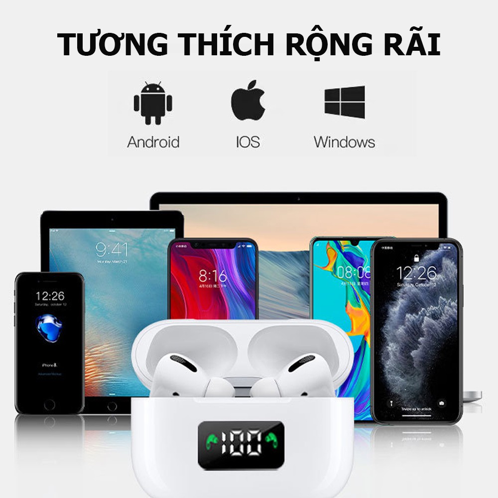 Tai nghe không dây Gaming Jubilee Mart 5.0 TWS Bass mạnh mẽ Độ trễ cực thấp khi chơi game, chống ồn cực tốt