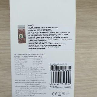 Camera wifi xiaomi 360 1080p