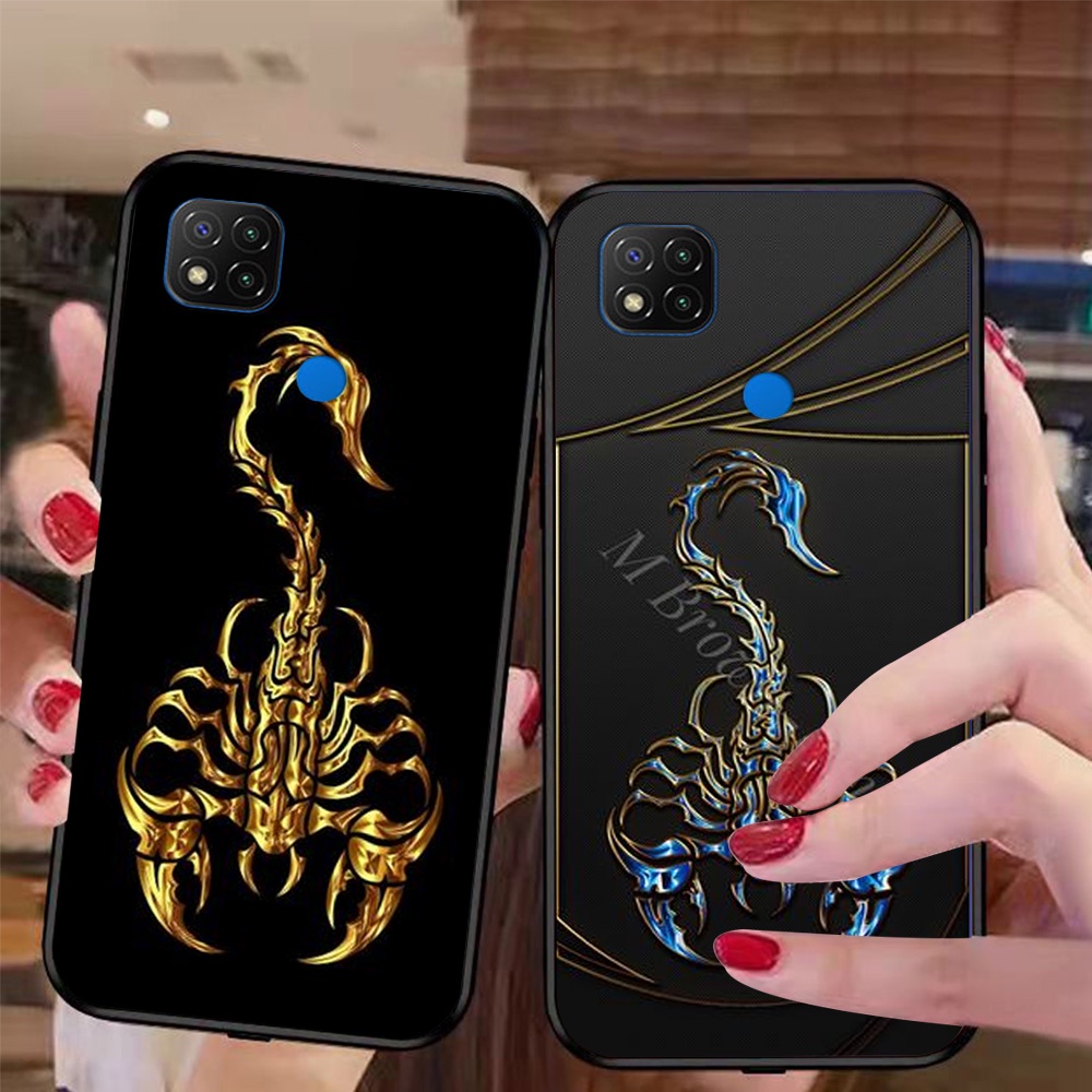 ốp lưng điện thoại xiaomi redmi 9c bộ hình bọ cạp rồng phong cách nam