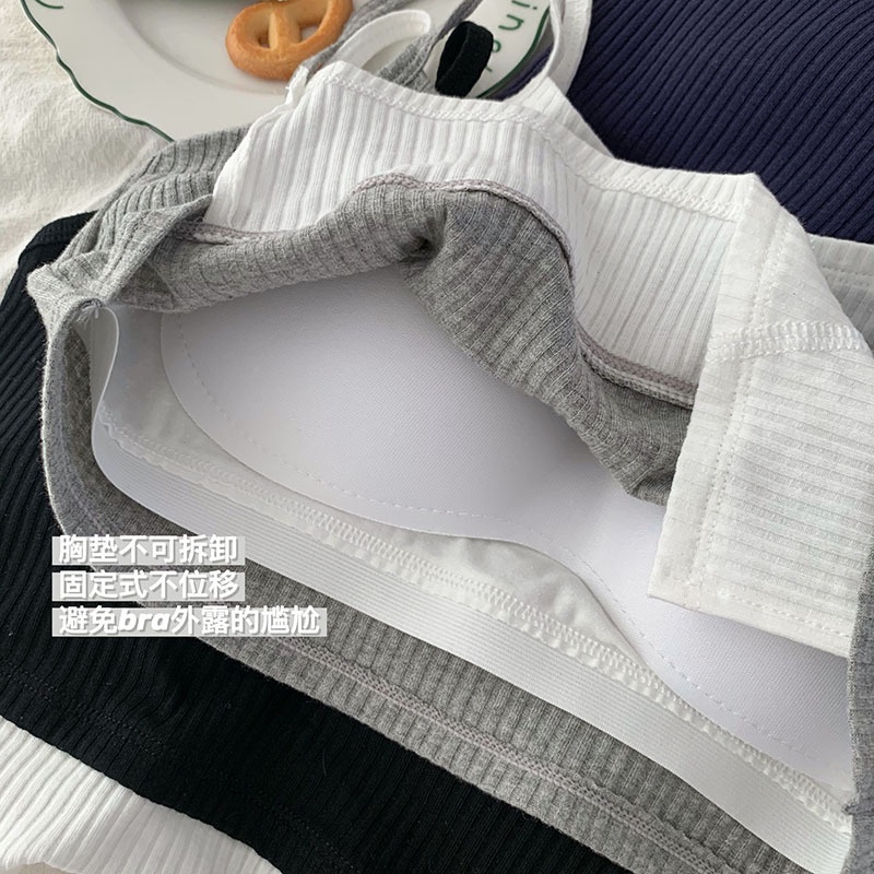 Áo Lót Thể Thao Không Phai Màu Thiết Kế Giản Dị Dành Cho Nữ