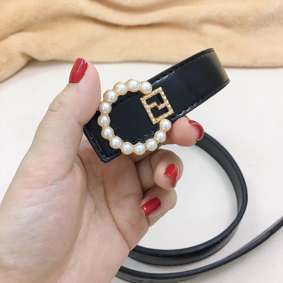 Thắt lưng nịt nữ mix quần váy F ngọc 2.5cm