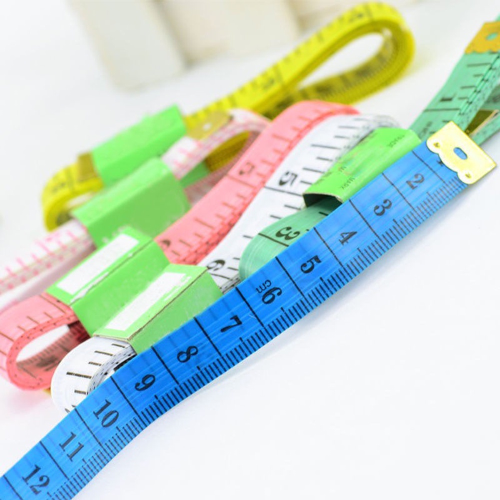 Bộ 2 Thước Dây Đo Vải Mềm Phẳng Nhiều Màu Tiện Dụng