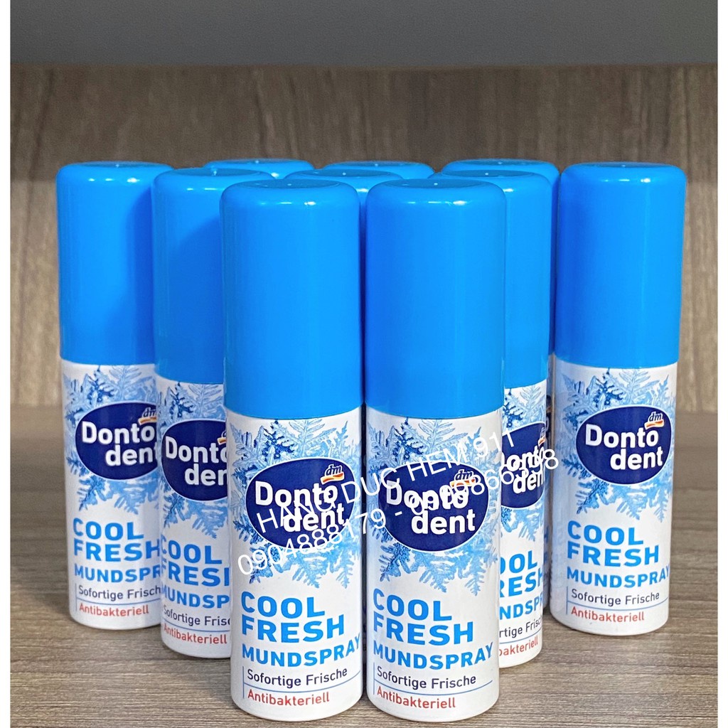 Xịt thơm miệng Dontodent cool fresh 15ml