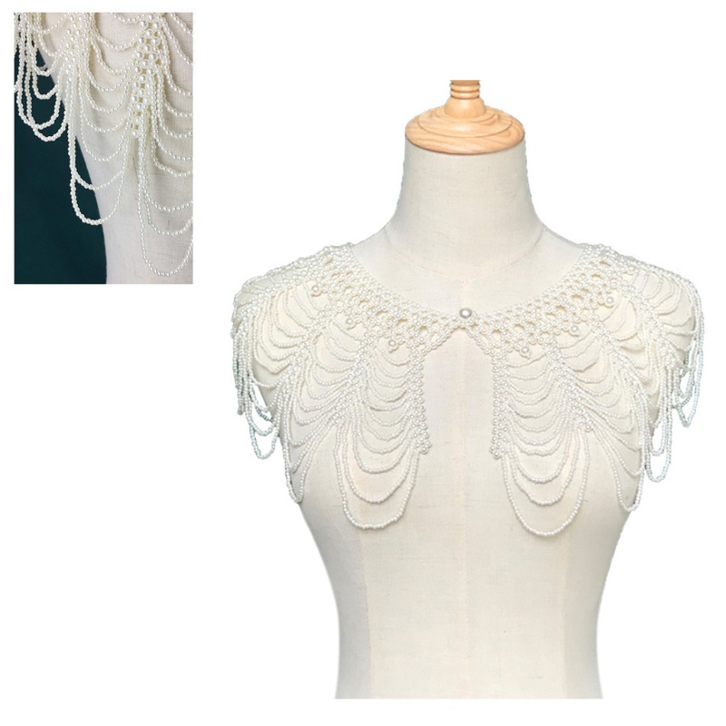 Vòng Cổ Choker Kết Hạt Ngọc Trai Nhân Tạo Handmade Thời Trang Cho Nữ