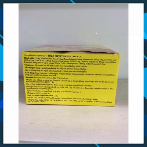 Viên sủi Dizzo giúp tiêu hoá 1 viên NHÀ THUỐC SÀI GÒN