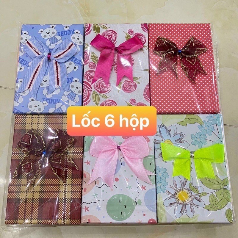 LOẠI DÀY HỘP GÓI QUÀ THẮT NƠ 12cm x 8cm