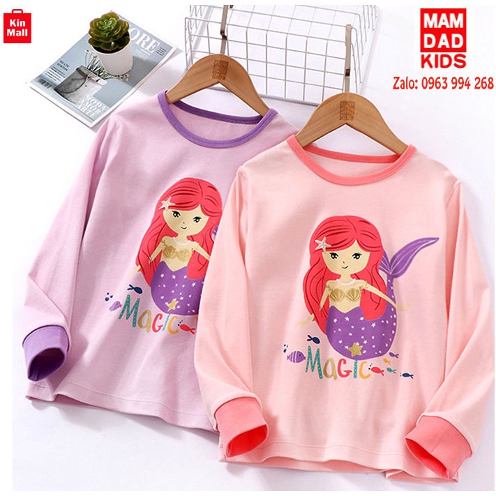 Bộ Đồ Ngủ Dài Tay Cho Bé Gái MAM DAD KIDS