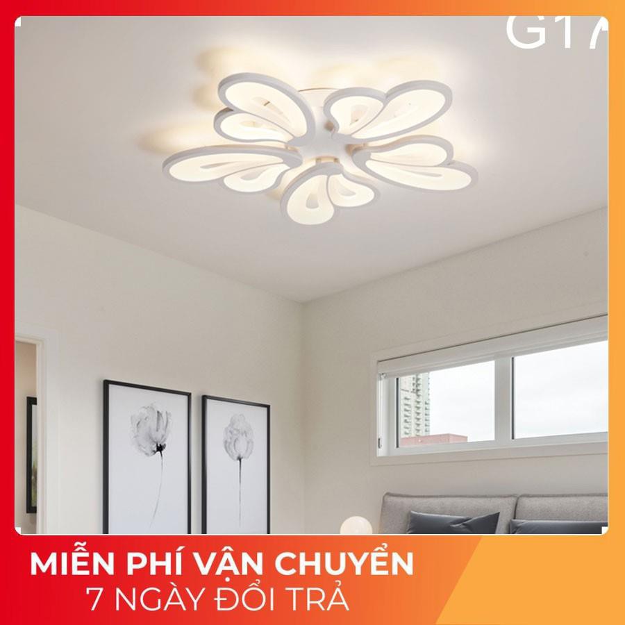 ĐÈN led ốp trần hiện đại-Đèn trần trang trí phòng khách,phòng ngủ, phòng bếp, có 3 chế độ sáng, bảo hành 1 năm