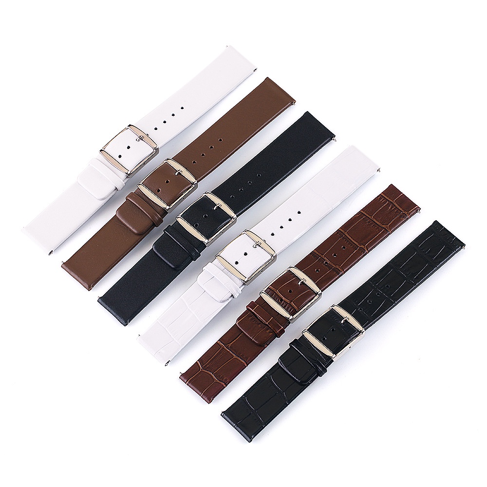 Dây Đeo Bằng Da Mỏng Tháo Lắp Nhanh 14-24MM Cho Đồng Hồ CK / Samsung Galaxy watch / moto360 II