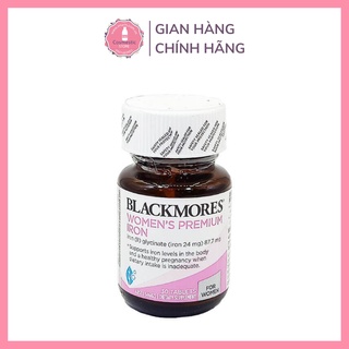 Viên Uống Bổ Sung Sắt Blackmores Women’s Premium Iron Cho Phụ Nữ Mang Thai Hộp 30 Viên