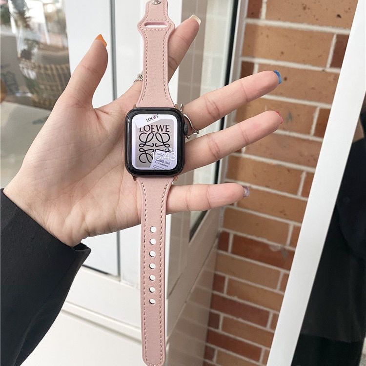 Dây Đeo Bằng Da Thật + Đầu Nối Nhanh Cho Đồng Hồ Thông Minh Xiaomi Watch Premium / Redmi Watch 2 lite