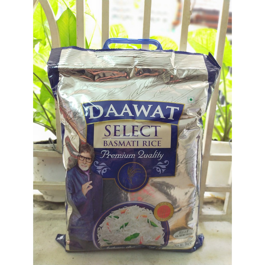 Gạo Basmati India Daawat 5kg Ấn Độ ngăn ngừa tiểu đường