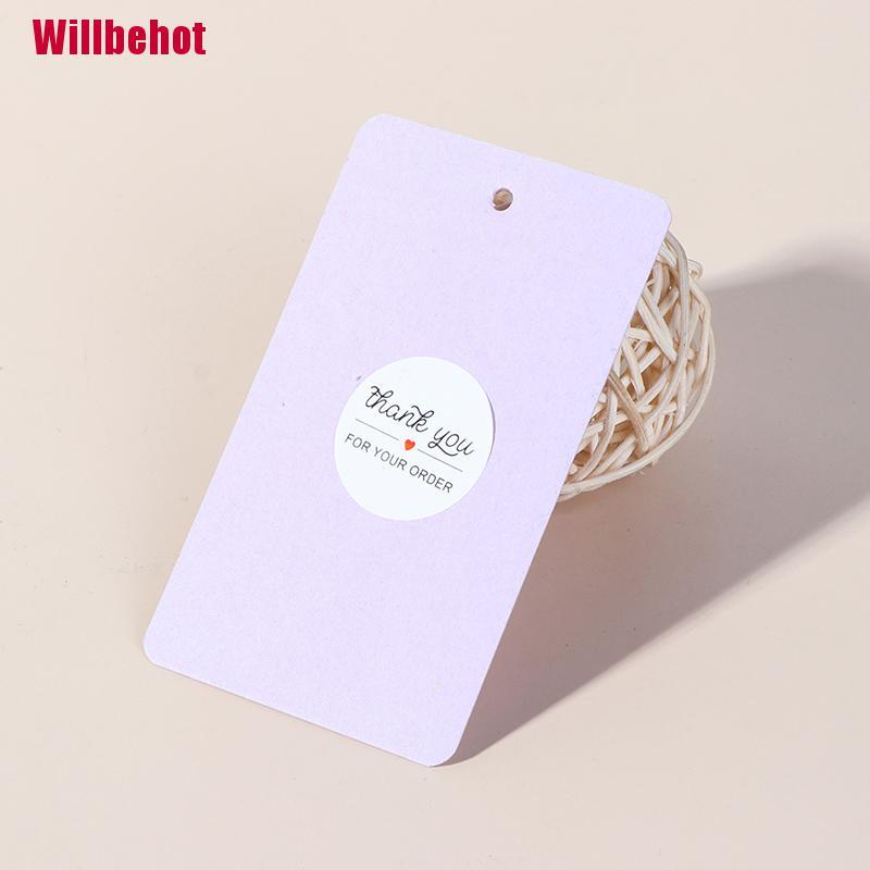 Set 500 Miếng Dán Chữ Thank You For Your Order Trang Trí Sách Kỷ Niệm