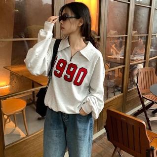 Áo sweater polo dài tay unisex dưới 80kg chất thun Maxi.Store - Áo polo dài tay phối khóa cổ 1990 | WebRaoVat - webraovat.net.vn